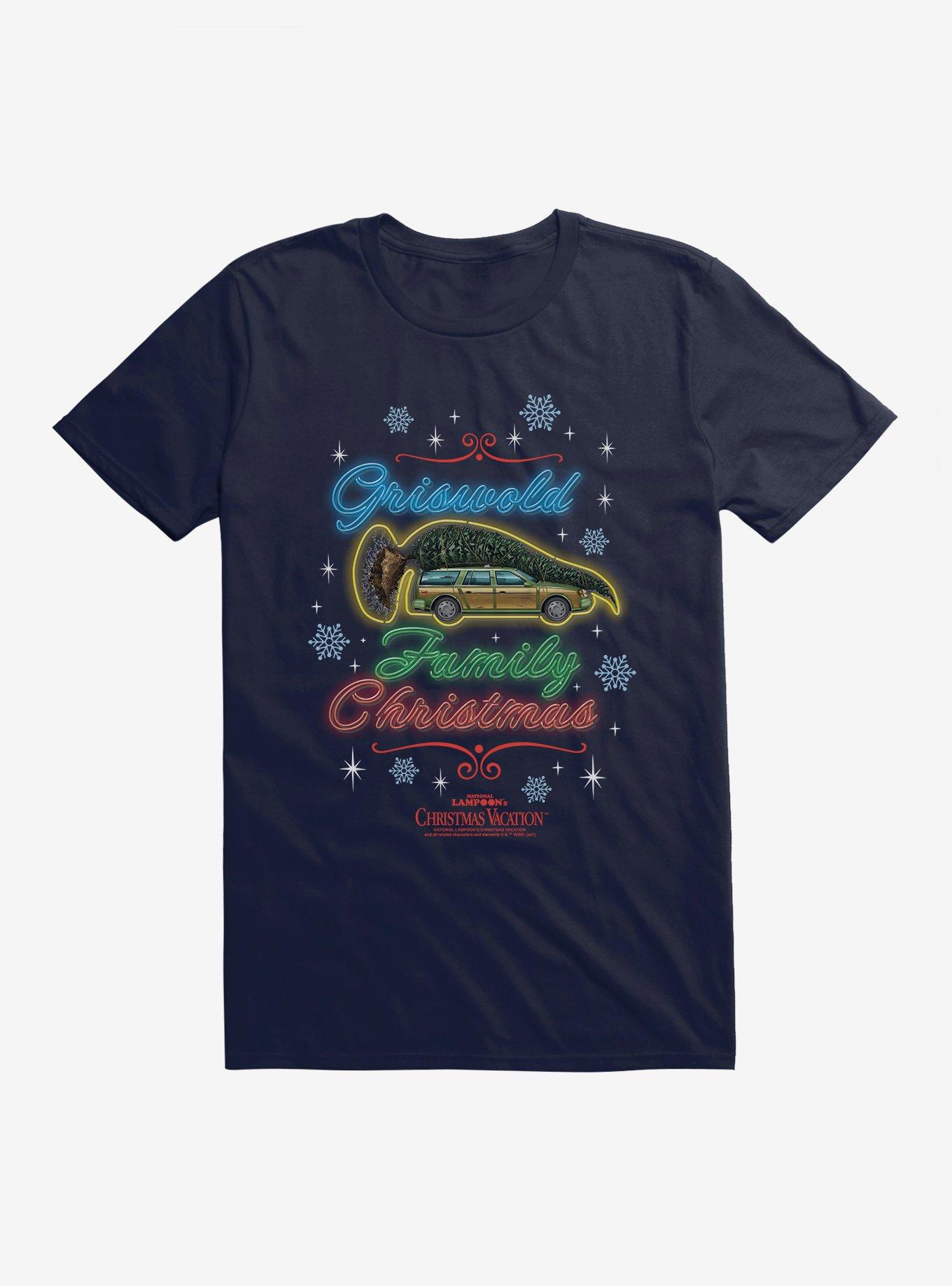 National Lampoon's Christmas Vacation Griswold Family Christmas Neon Sign T-Shirt T-Shirt | Fan Favorite Style | Great Gift Idea
