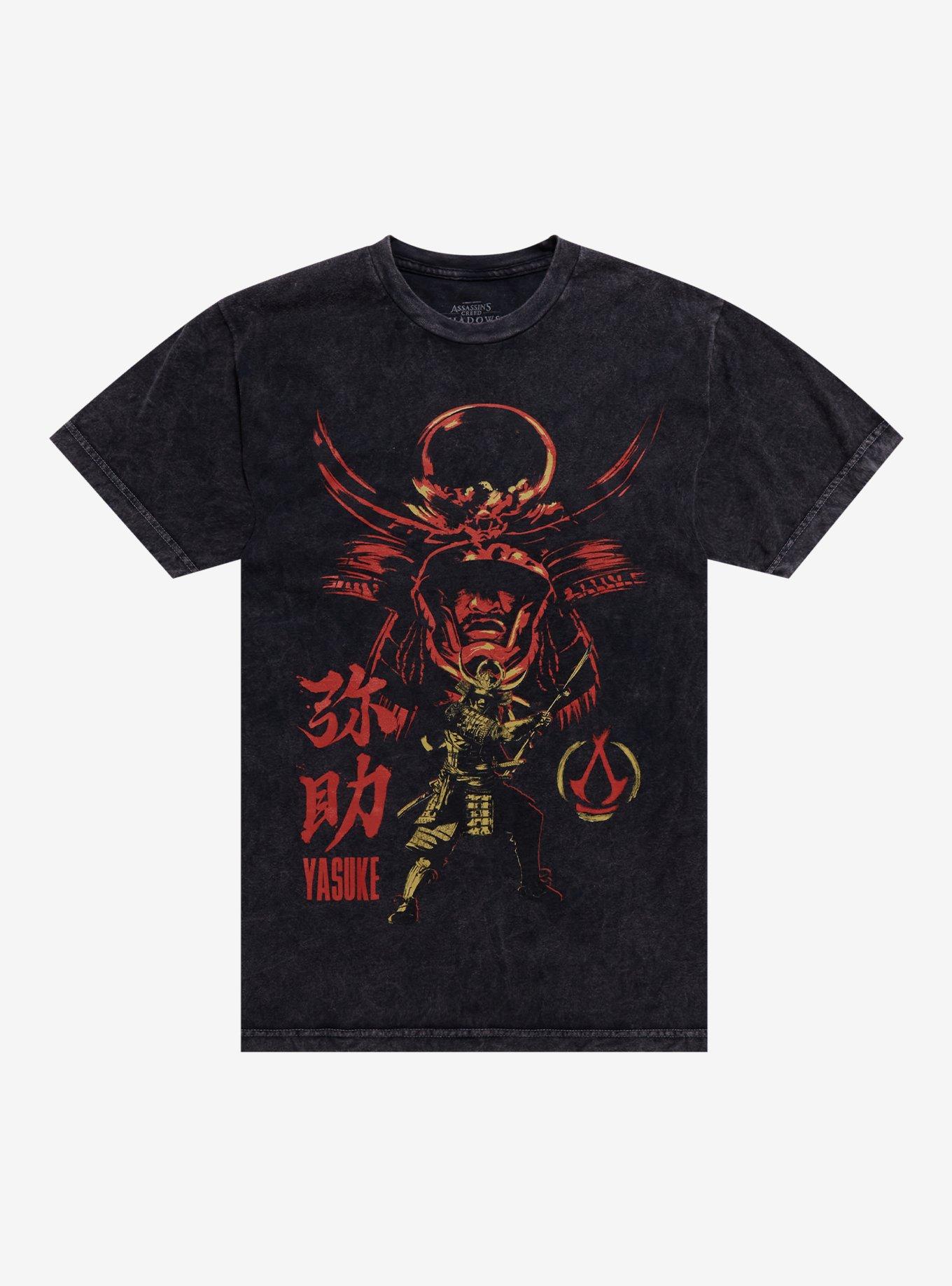 Assassins Creed Shadows Yasuke Mineral Wash TShirt Graphic Tee | Graphic Tee | Unisex Shirt | Perfect Gift For Fans
