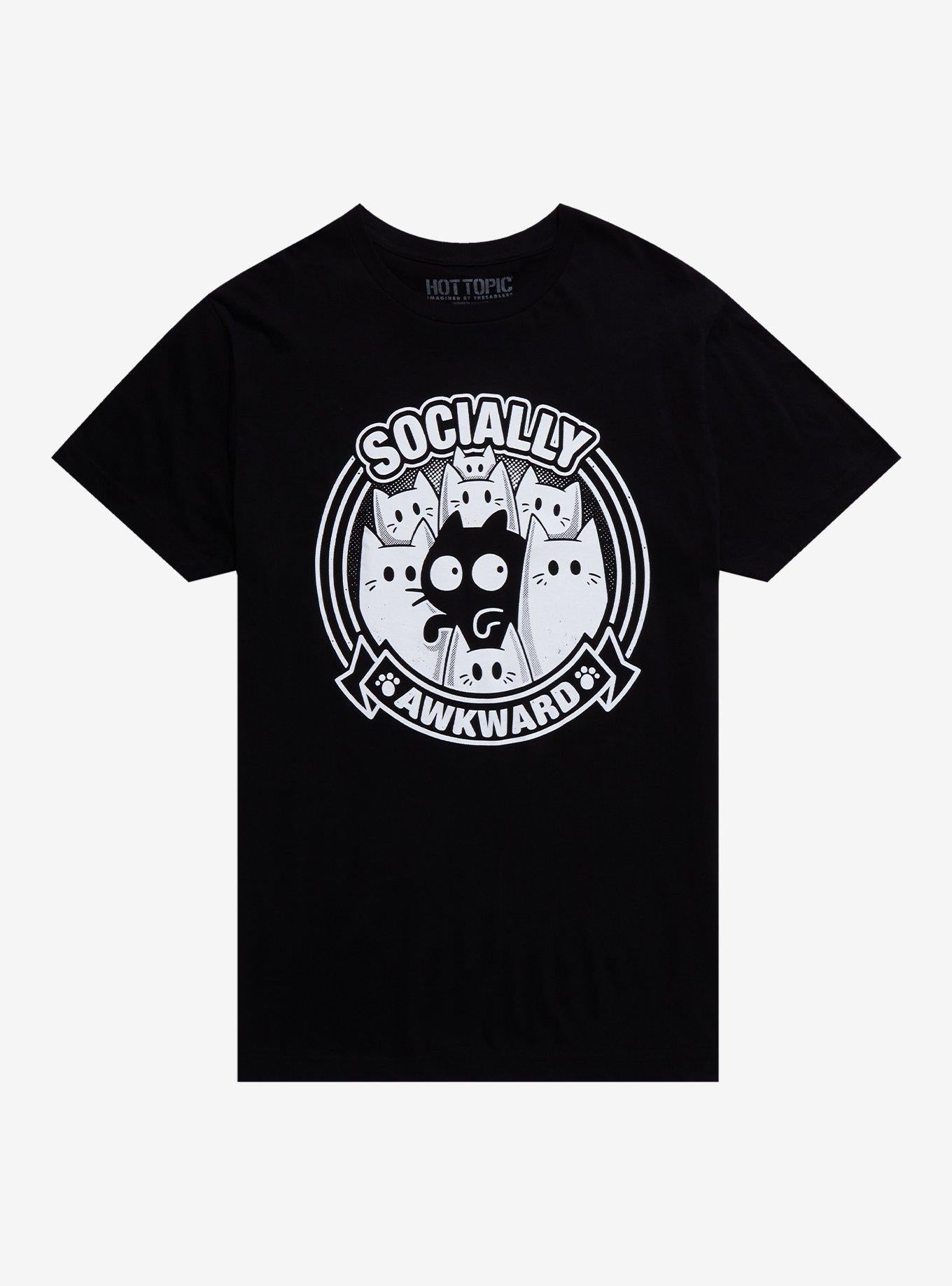 Socially Awkward Cat TShirt By Snouleaf Graphic Tee | Graphic Tee | Unisex Shirt | Top Trending Fashion