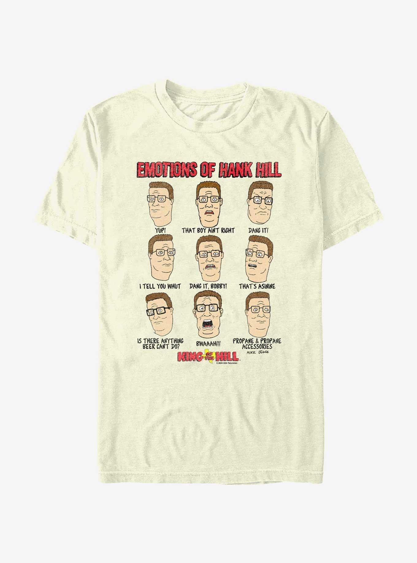 King of the Hill Emotions Of Hank Hill T-Shirt | Premium Unisex T-Shirt, Trending Graphic Tee