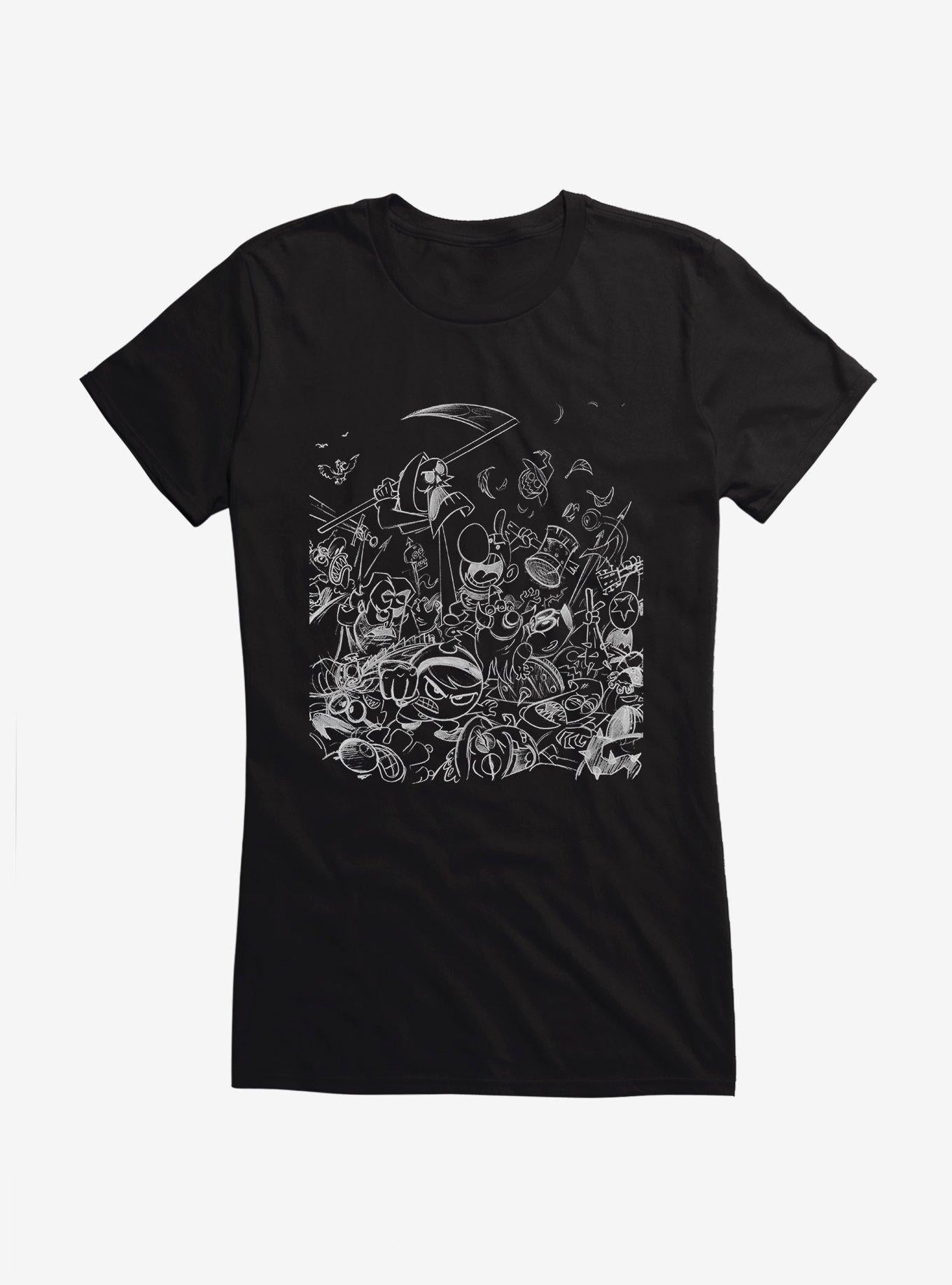 Grim Adventures Of Billy And Mandy Sketch Art Girls T Shirt T Shirt Trending US
