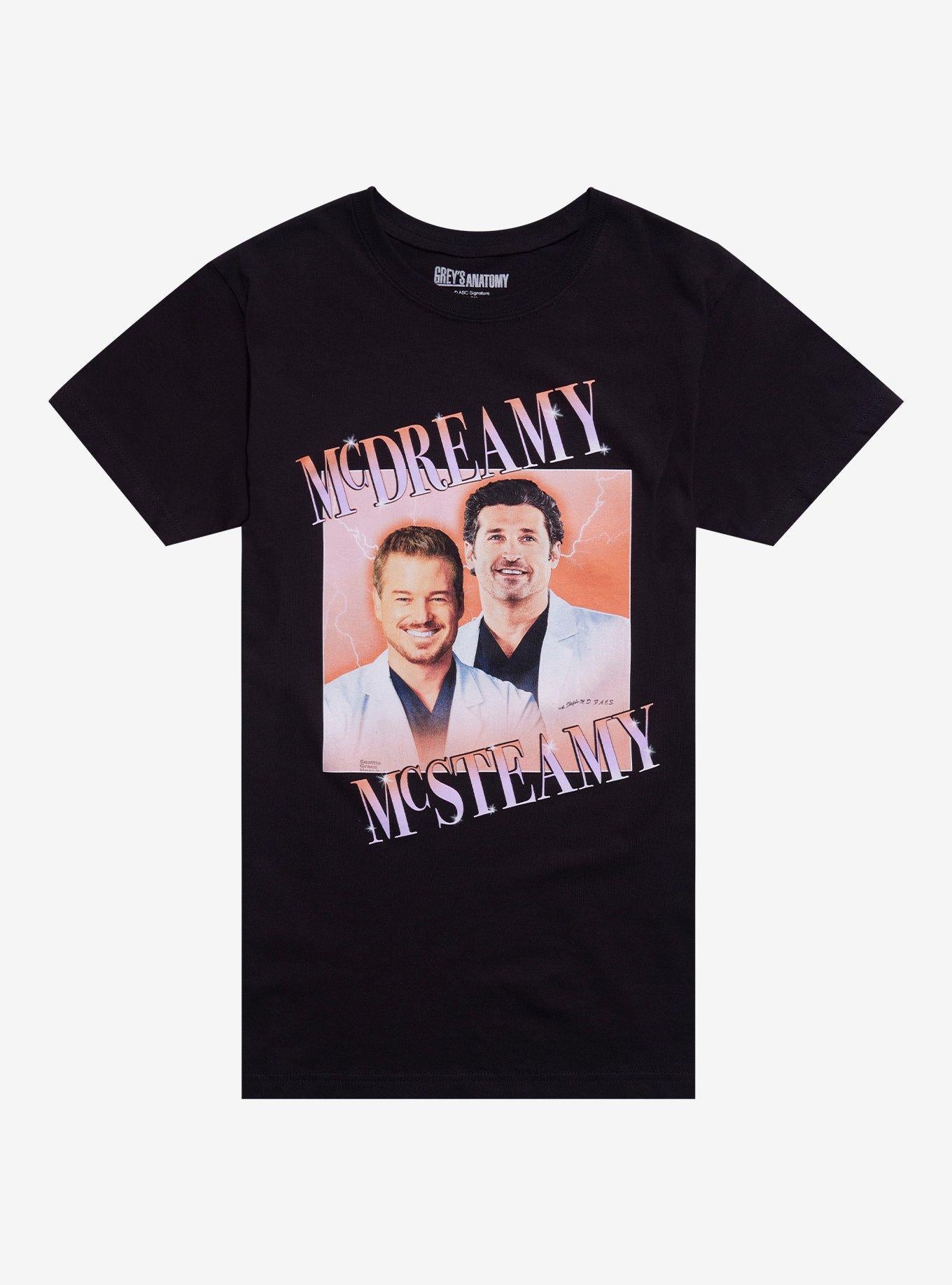 Greys Anatomy McDreamy McSteamy Boyfriend Fit Girls TShirt Graphic Tee | Graphic Tee | Unisex Shirt | Best-Selling Design