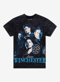 Supernatural Dean Collage Wash Boyfriend Fit Girls TShirt Graphic Tee | Graphic Tee | Unisex Shirt | High-Quality Print