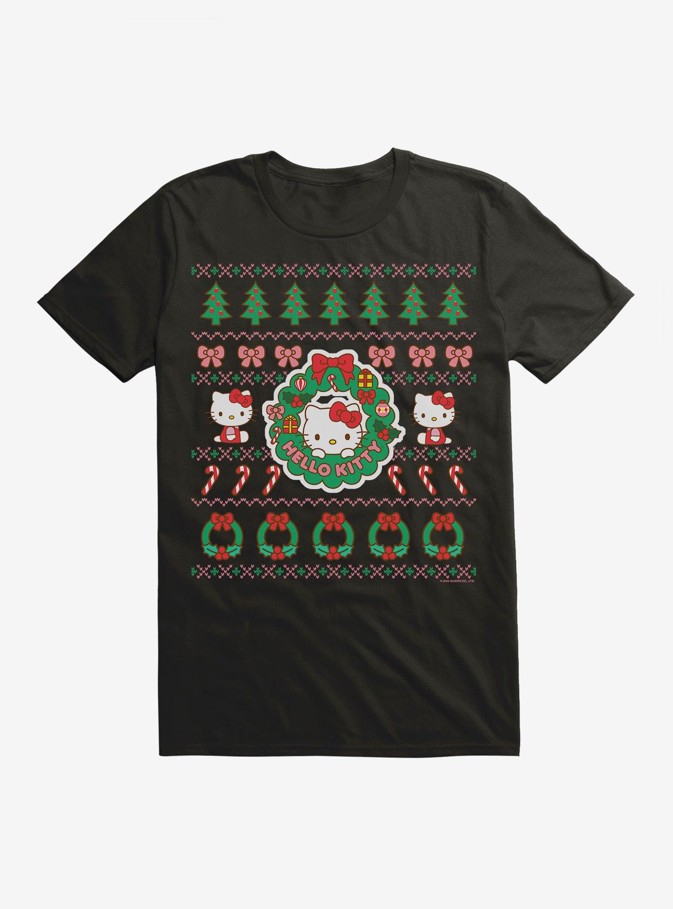 Hello Kitty Ugly Christmas Pattern T-Shirt T-Shirt | Premium Graphic | Great Gift Idea