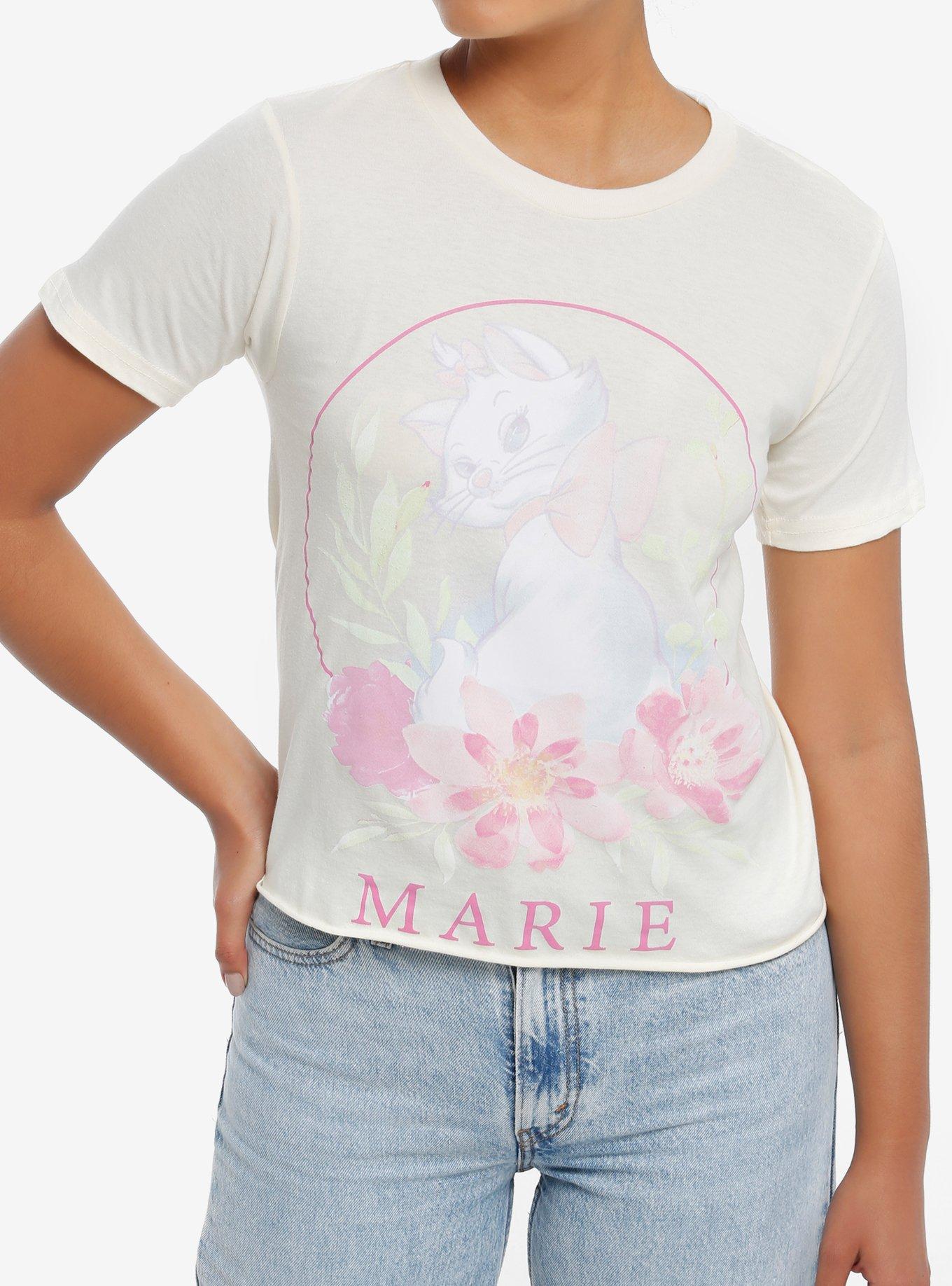 Disney The Aristocats Marie Floral TShirt Graphic Tee | Graphic Tee | Unisex Shirt | Comfortable Daily Wear