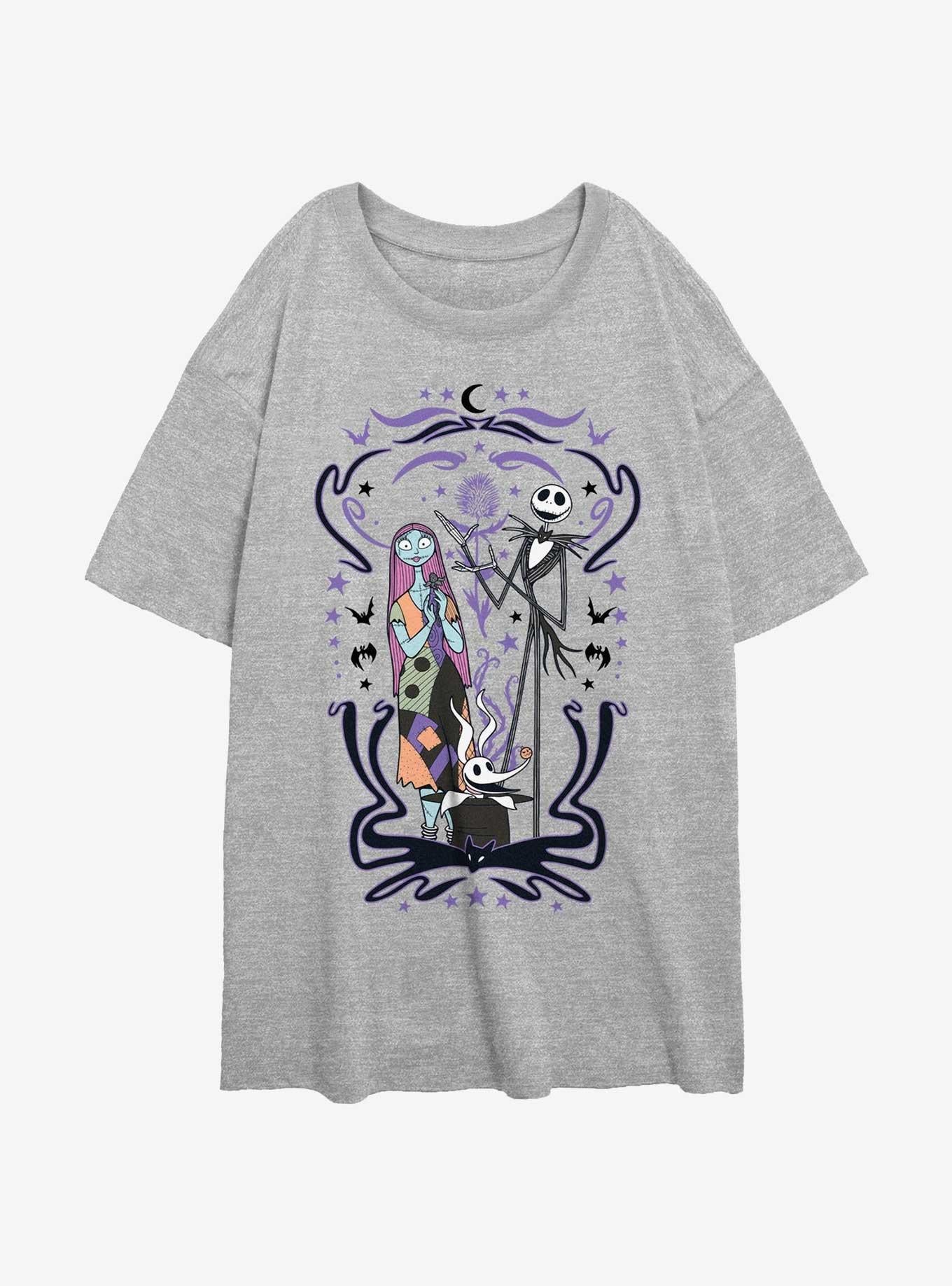 The Nightmare Before Christmas Jack Sally Zero Nightmare Show Girls Oversized T-Shirt T-Shirt | Top Trending Artwork | Great Gift Idea