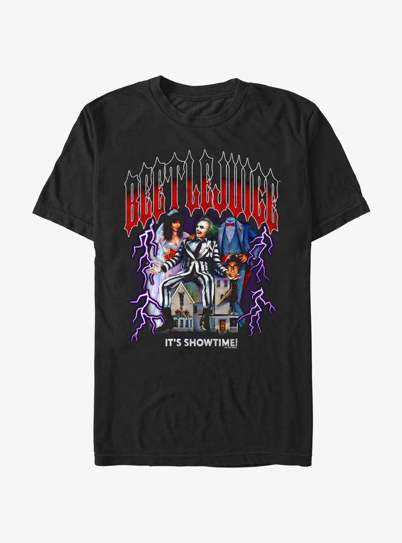 Beetlejuice Metal Lightning T Shirt T Shirt Viral TikTok Fan Favorite