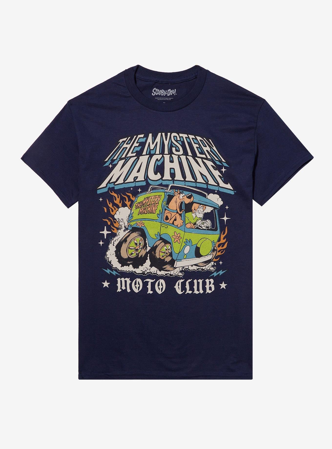 ScoobyDoo Mystery Machine Moto Club Boyfriend Fit Girls TShirt Graphic Tee | Graphic Tee | Unisex Shirt | High-Quality Print
