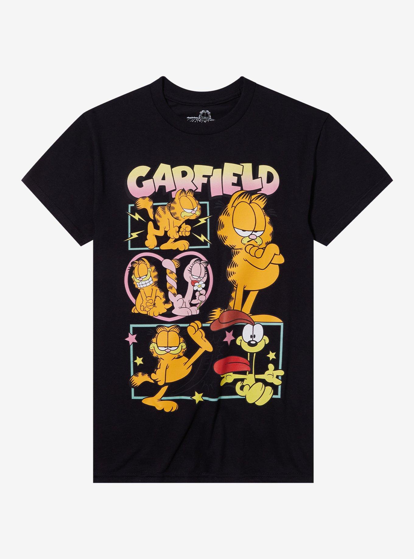 Garfield Group Panel Portraits Boyfriend Fit Girls TShirt Graphic Tee | Graphic Tee | Unisex Shirt | Perfect Gift for Fans