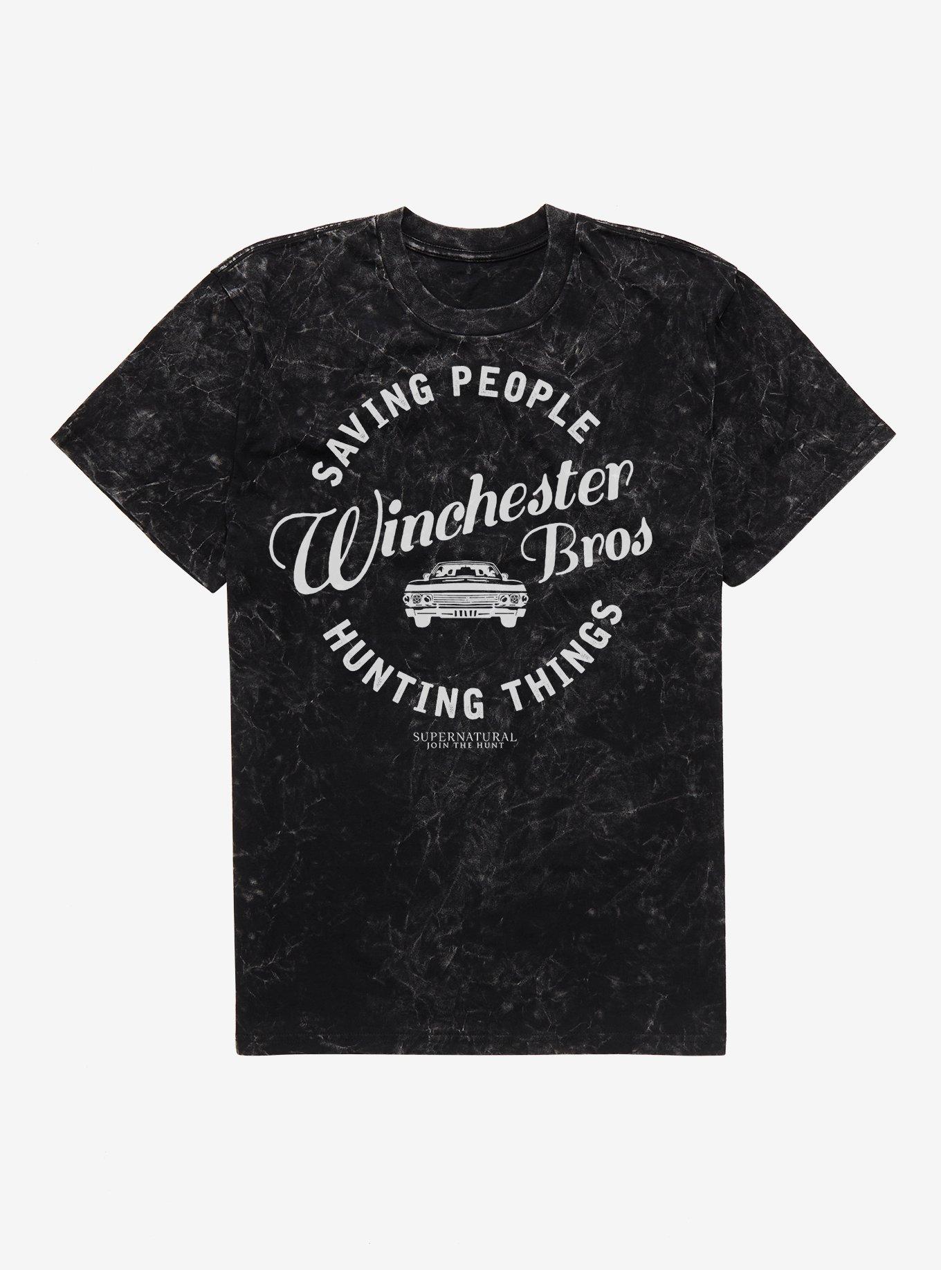 Supernatural Saving People Mineral Wash T Shirt T Shirt Streetwear Style Workout Ready