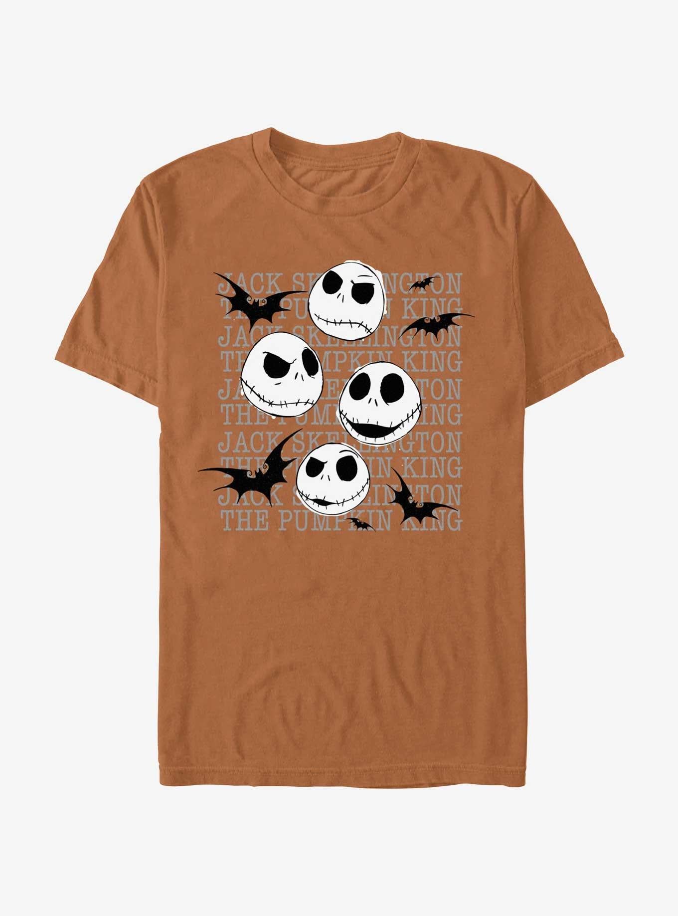 The Nightmare Before Christmas Jack Heads Garment Dye T-Shirt T-Shirt | Top Trending Artwork | Trending Now