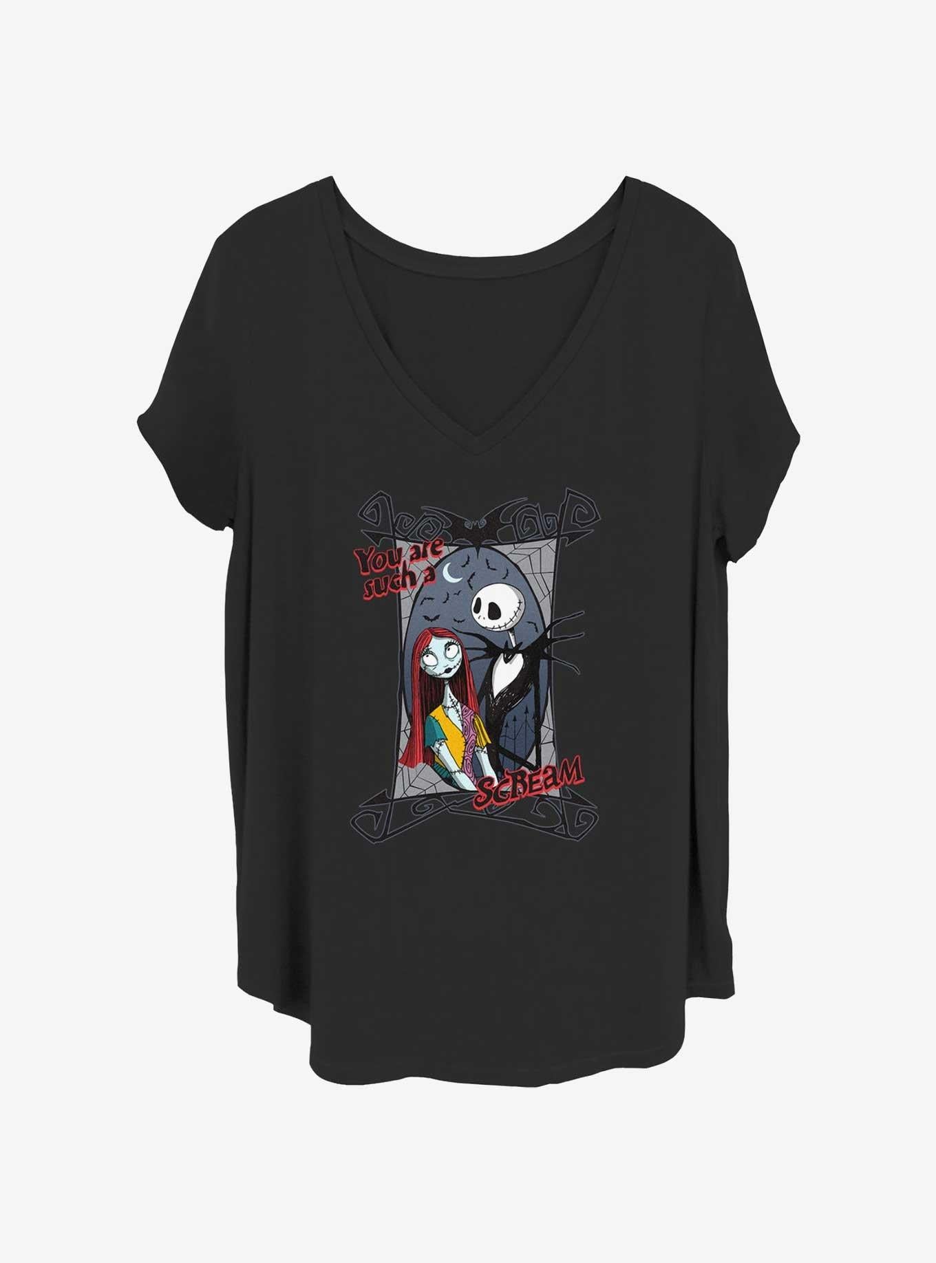 The Nightmare Before Christmas Jack Sally Such A Scream Girls T-Shirt Plus Size T-Shirt | Fan Favorite Style | Trending Now