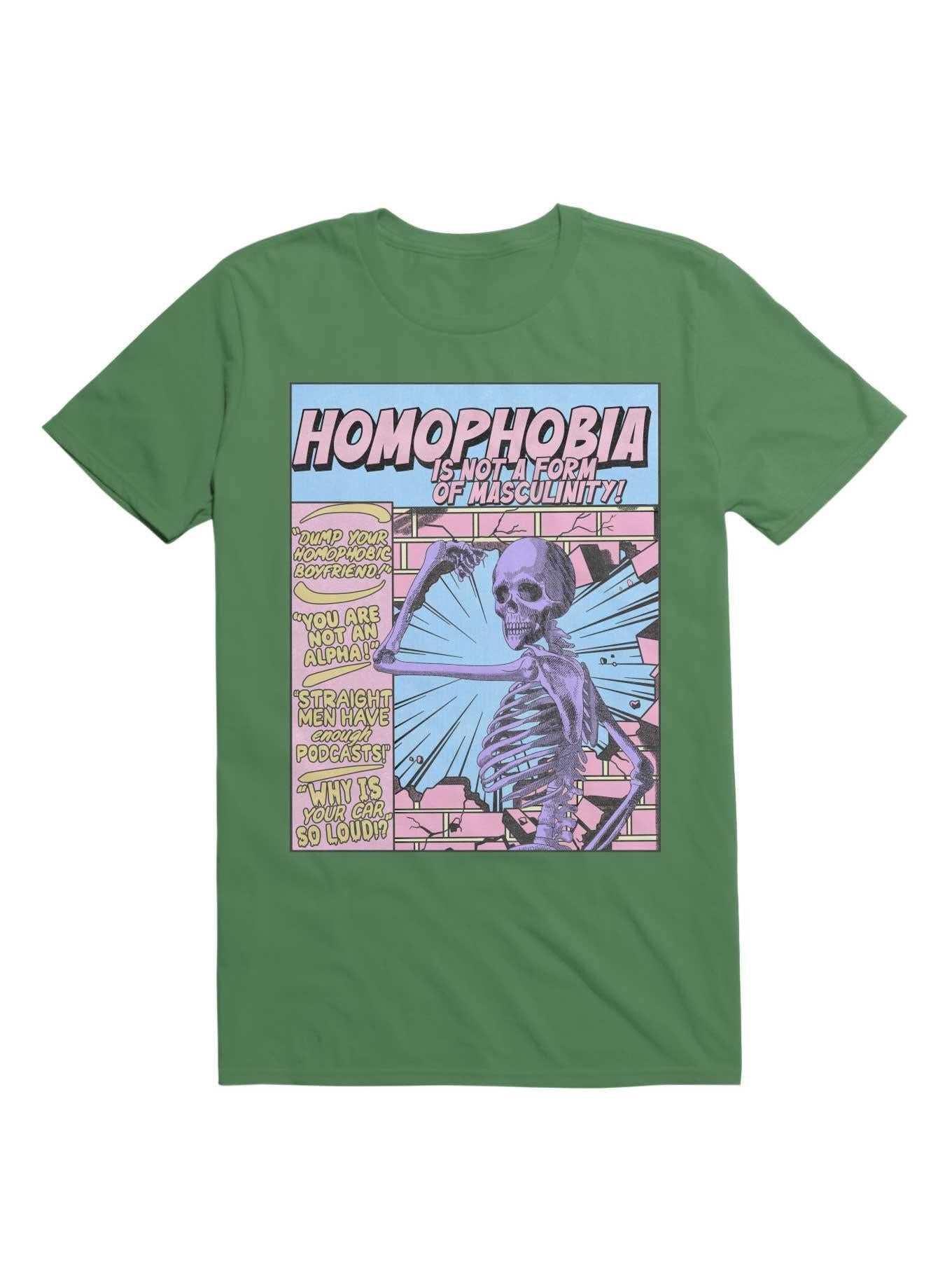 Homophobia Is Not A Form Of Masculinity T Shirt T Shirt High Search Demand Fan Favorite