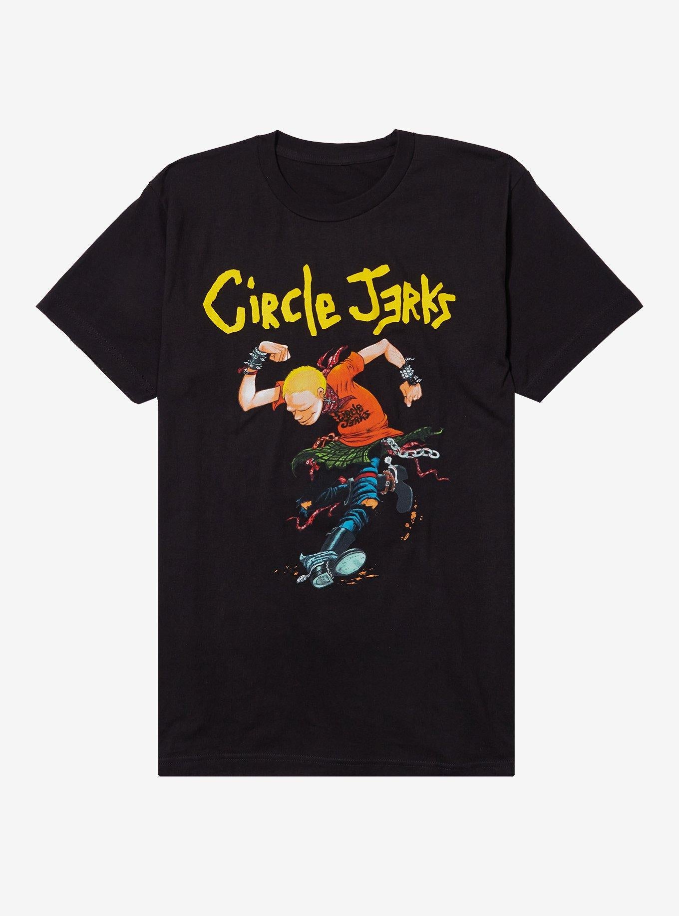 Circle Jerks Running Man T-Shirt | Premium Unisex T-Shirt, Trending Graphic Tee