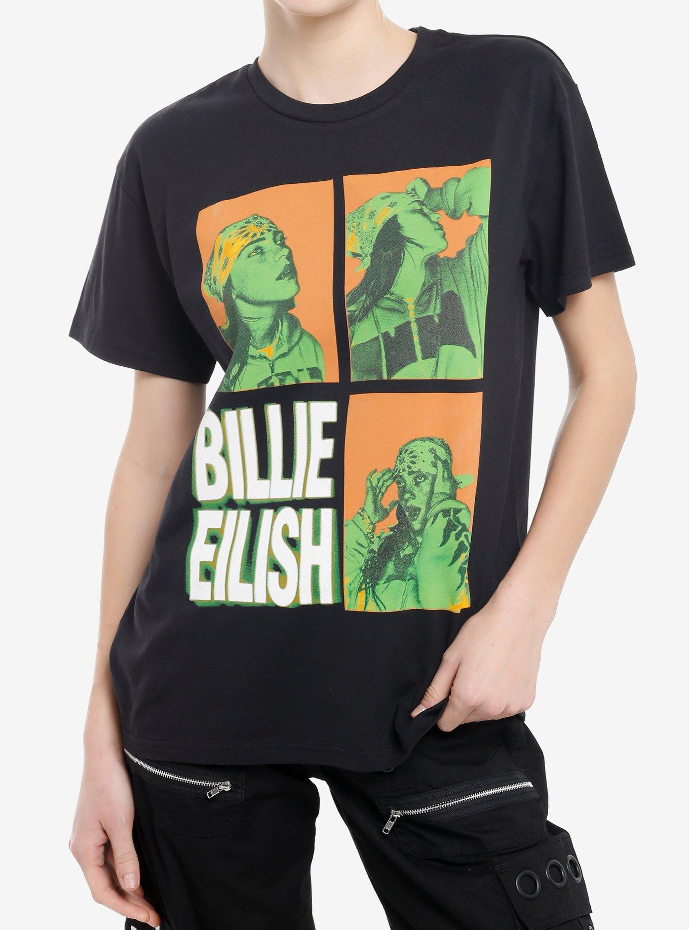 Billie Eilish Bandana Portrait Grid TShirt Graphic Tee | Graphic Tee | Unisex Shirt | Comfortable Daily Wear