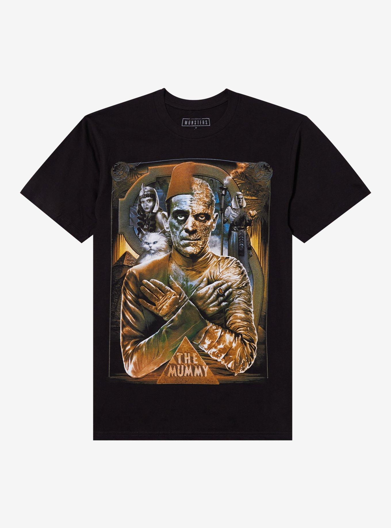 Rock Rebel Universal Monsters The Mummy Collage TShirt Graphic Tee | Graphic Tee | Unisex Shirt | Perfect Gift For Fans