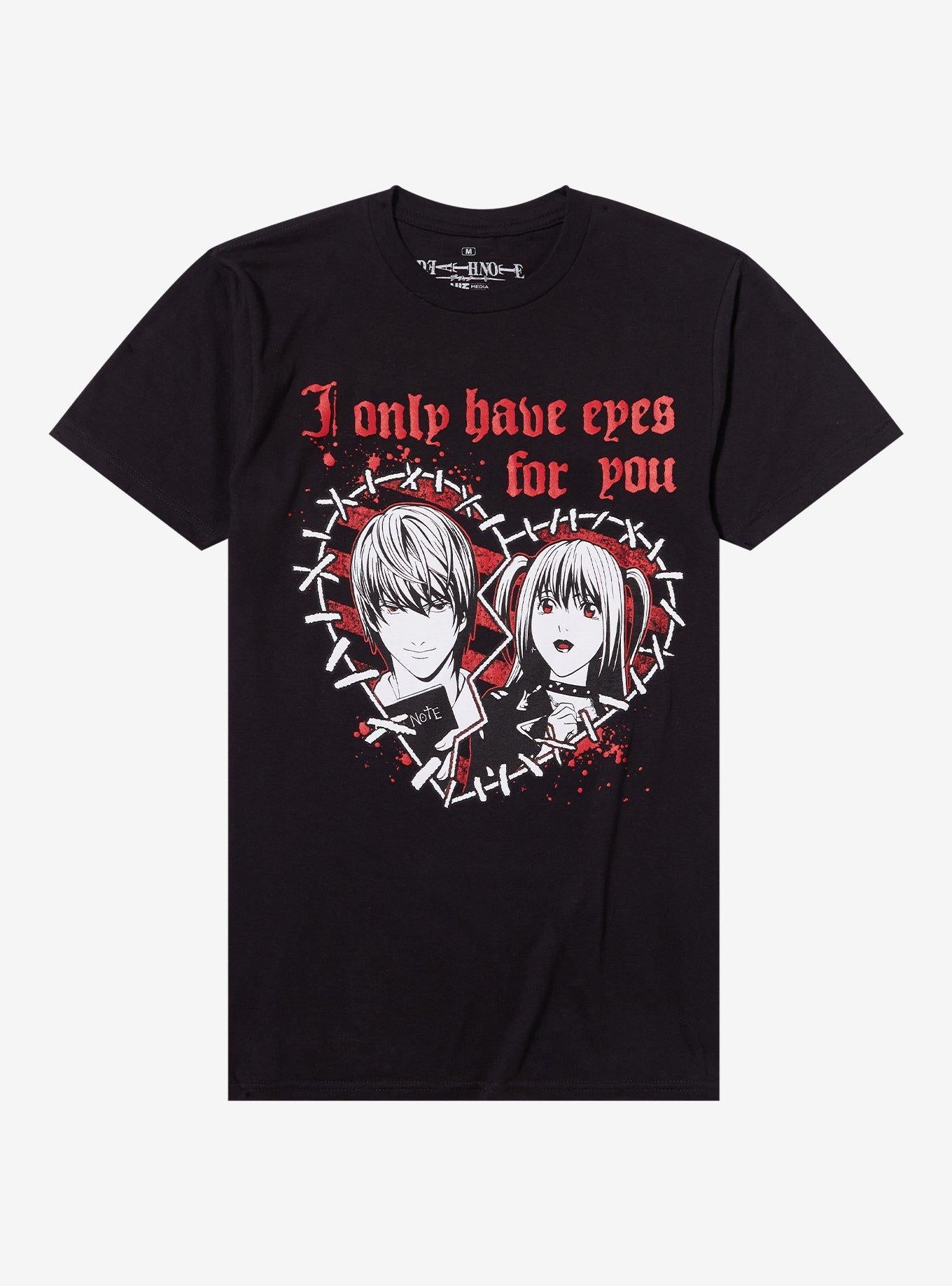 Death Note Light Misa Heart Boyfriend Fit Girls TShirt Graphic Tee | Graphic Tee | Unisex Shirt | Best-Selling Design