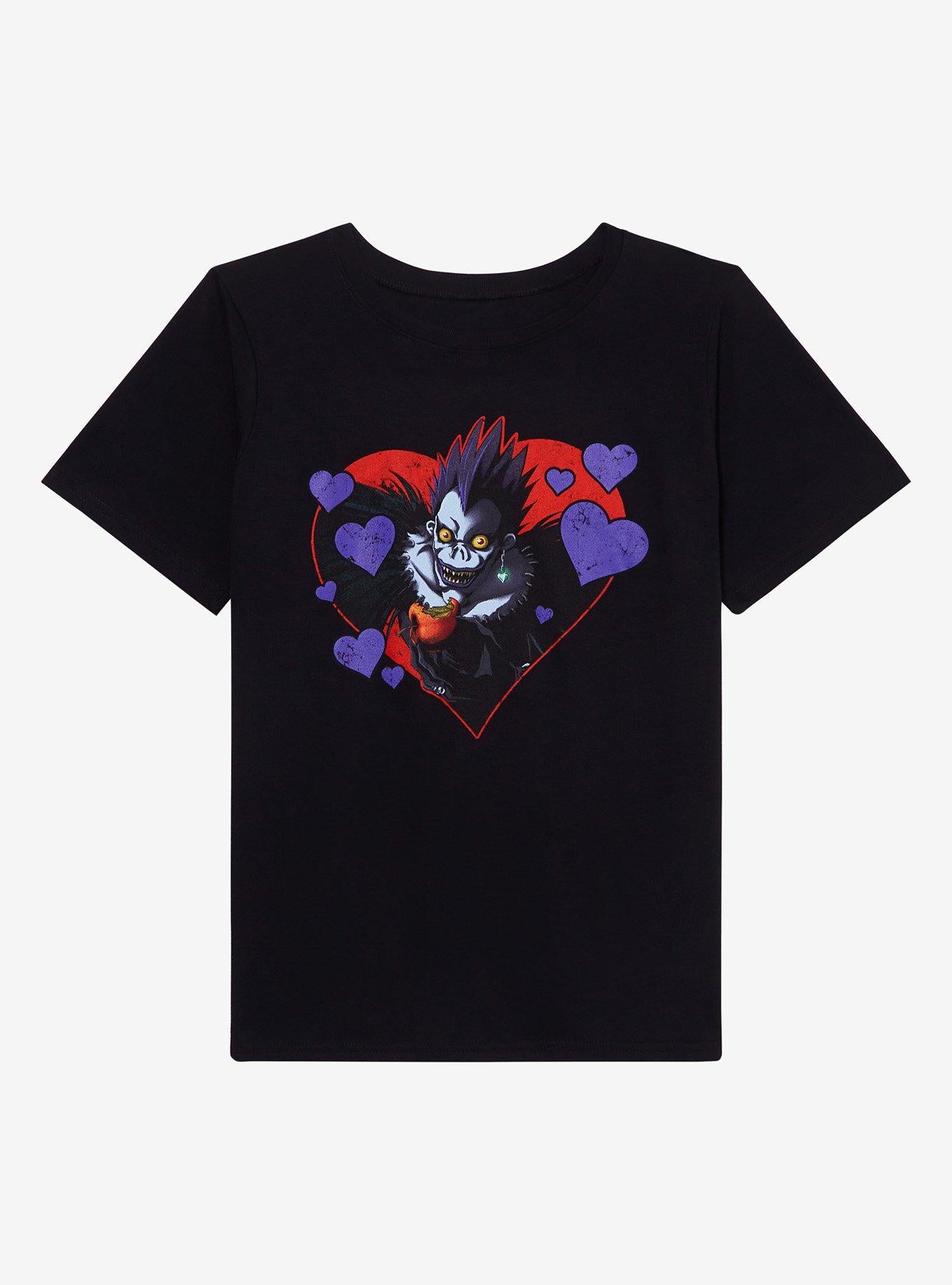 Death Note Ryuk Heart Boyfriend Fit Girls TShirt Graphic Tee | Graphic Tee | Unisex Shirt | Best-Selling Design