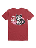 Here to Steal Hearts Cute Kawaii Racoon T Shirt T Shirt Trending US
