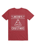 Merry Crustmas Pizza Christmas Sweater Design T-Shirt | Premium Unisex T-Shirt, Trending Graphic Tee