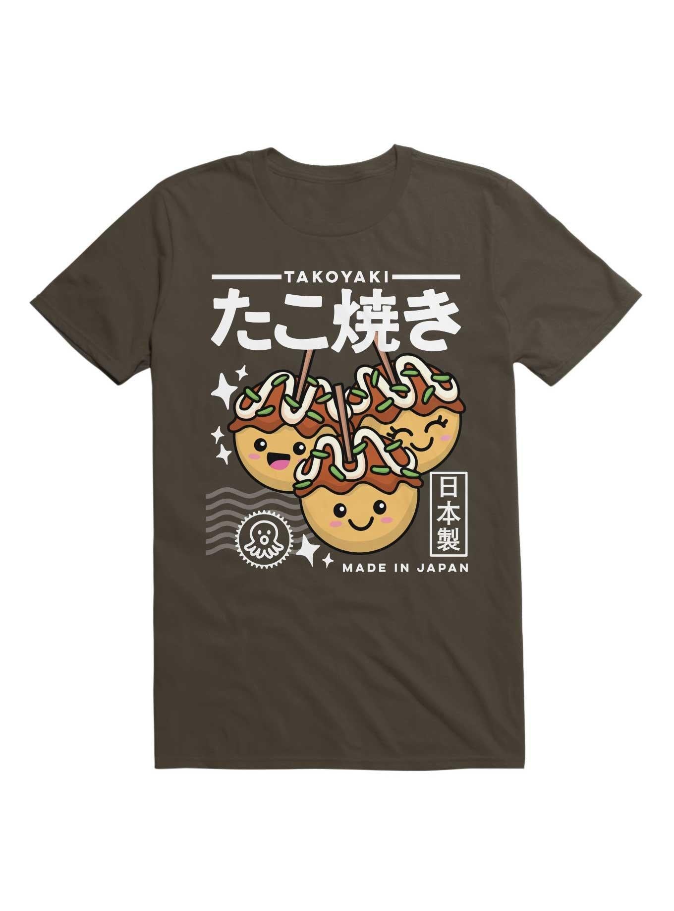 Kawaii Takoyaki Cute Japanese Food T Shirt T Shirt Streetwear Style Daily Wear