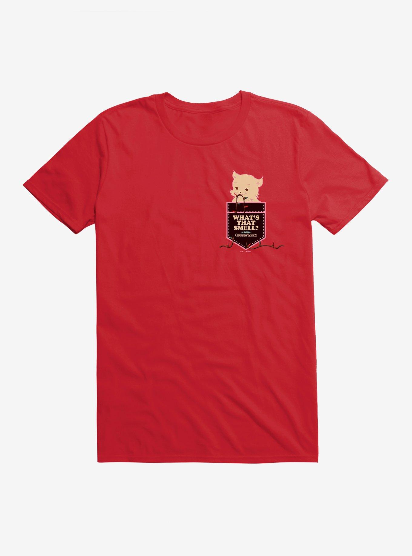 Christmas Vacation What's That Smell Faux Pocket T-Shirt T-Shirt | Bold Graphic Edition | Perfect For Daily Wear