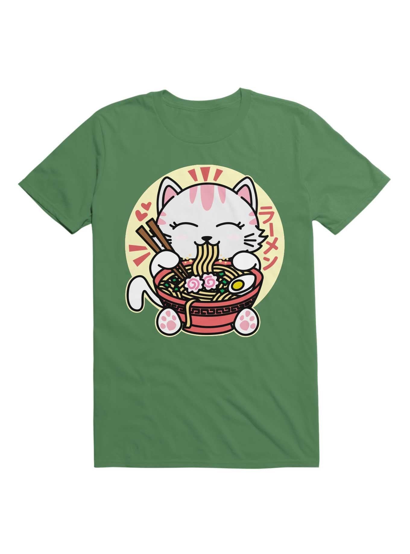 Cat Eating Ramen T Shirt T Shirt Trending US