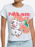 Moana 2 Pua Heihei Duo Skimmer Girls TShirt Graphic Tee | Graphic Tee | Unisex Shirt | High-Quality Print