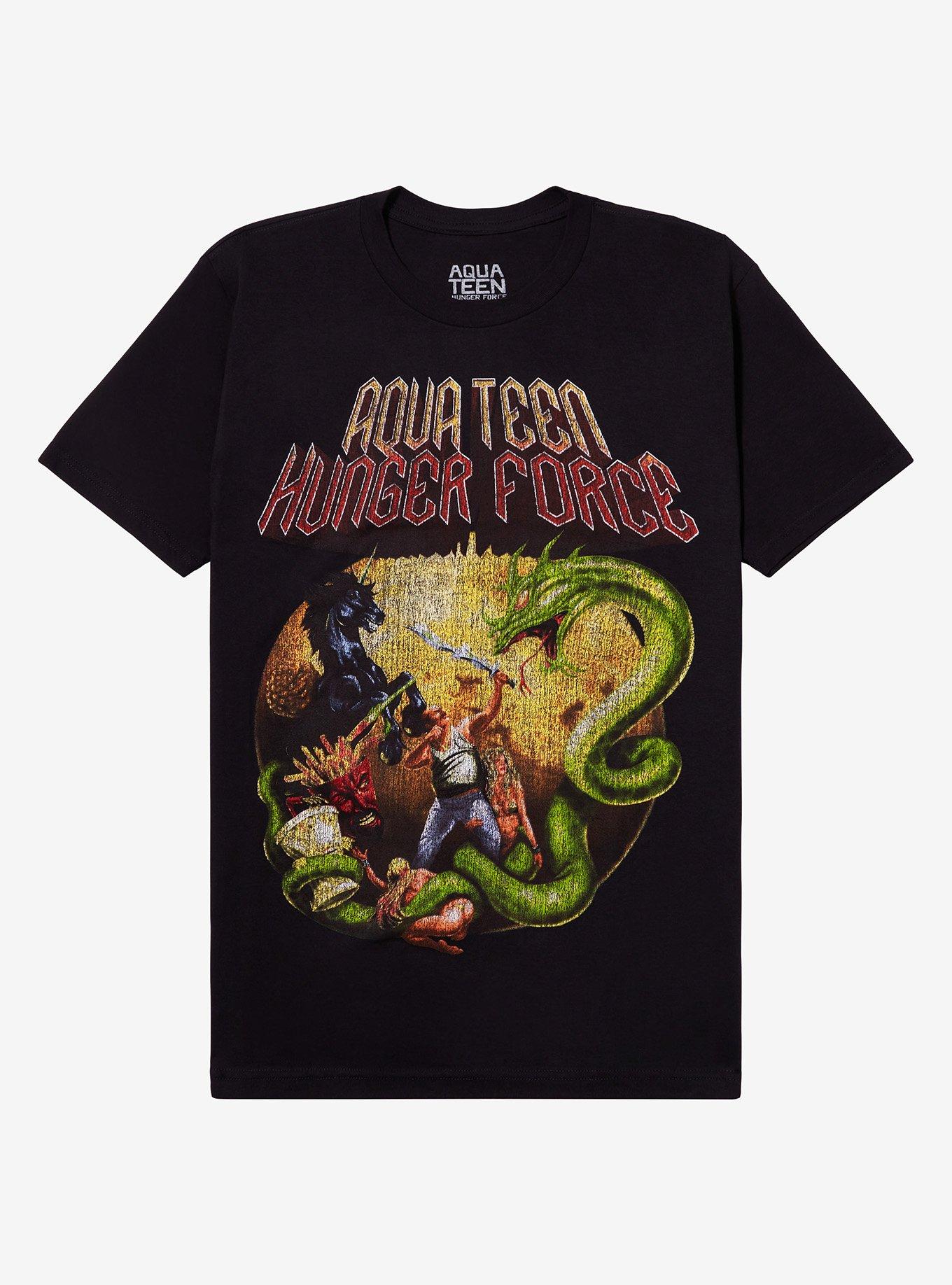 Aqua Teen Hunger Force Metal Poster T-Shirt | Premium Unisex T-Shirt, Trending Graphic Tee