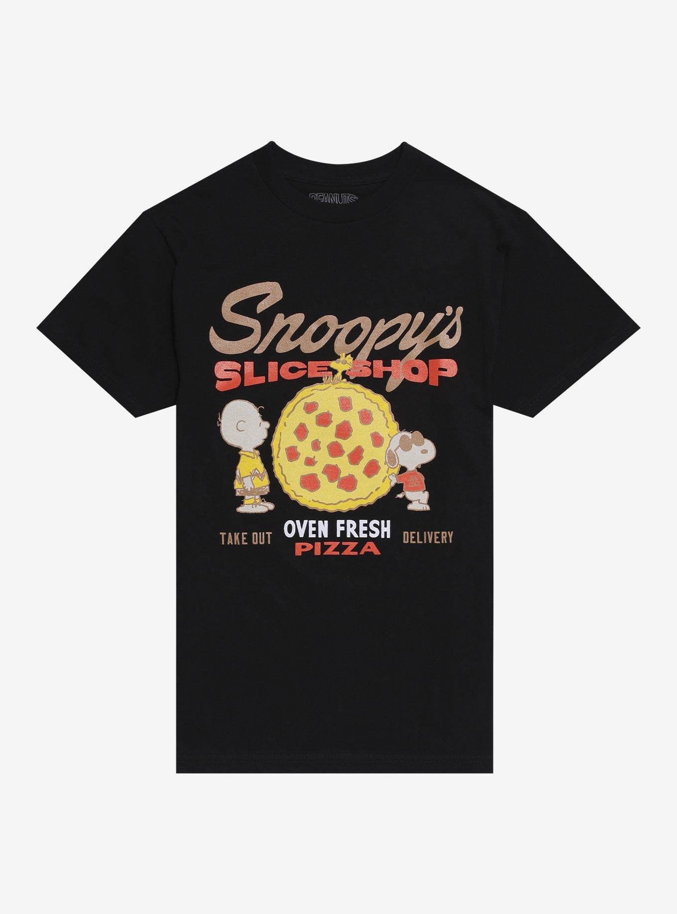 Peanuts Snoopy Pizza TShirt Graphic Tee | Graphic Tee | Unisex Shirt | Premium Quality Apparel