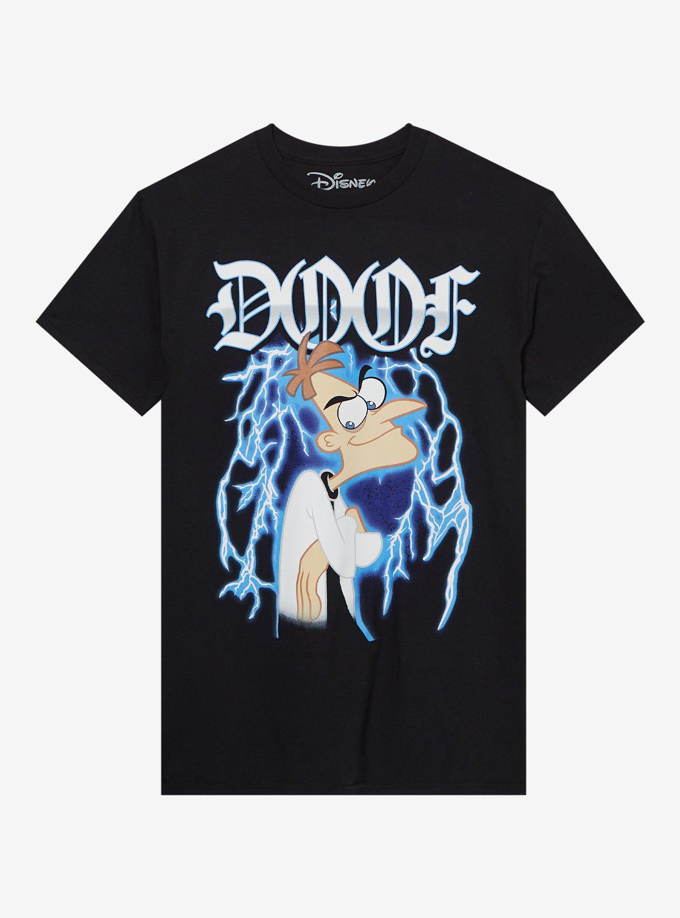 Disney Phineas And Ferb Doofenshmirtz Metal TShirt Graphic Tee | Graphic Tee | Unisex Shirt | Comfortable Daily Wear