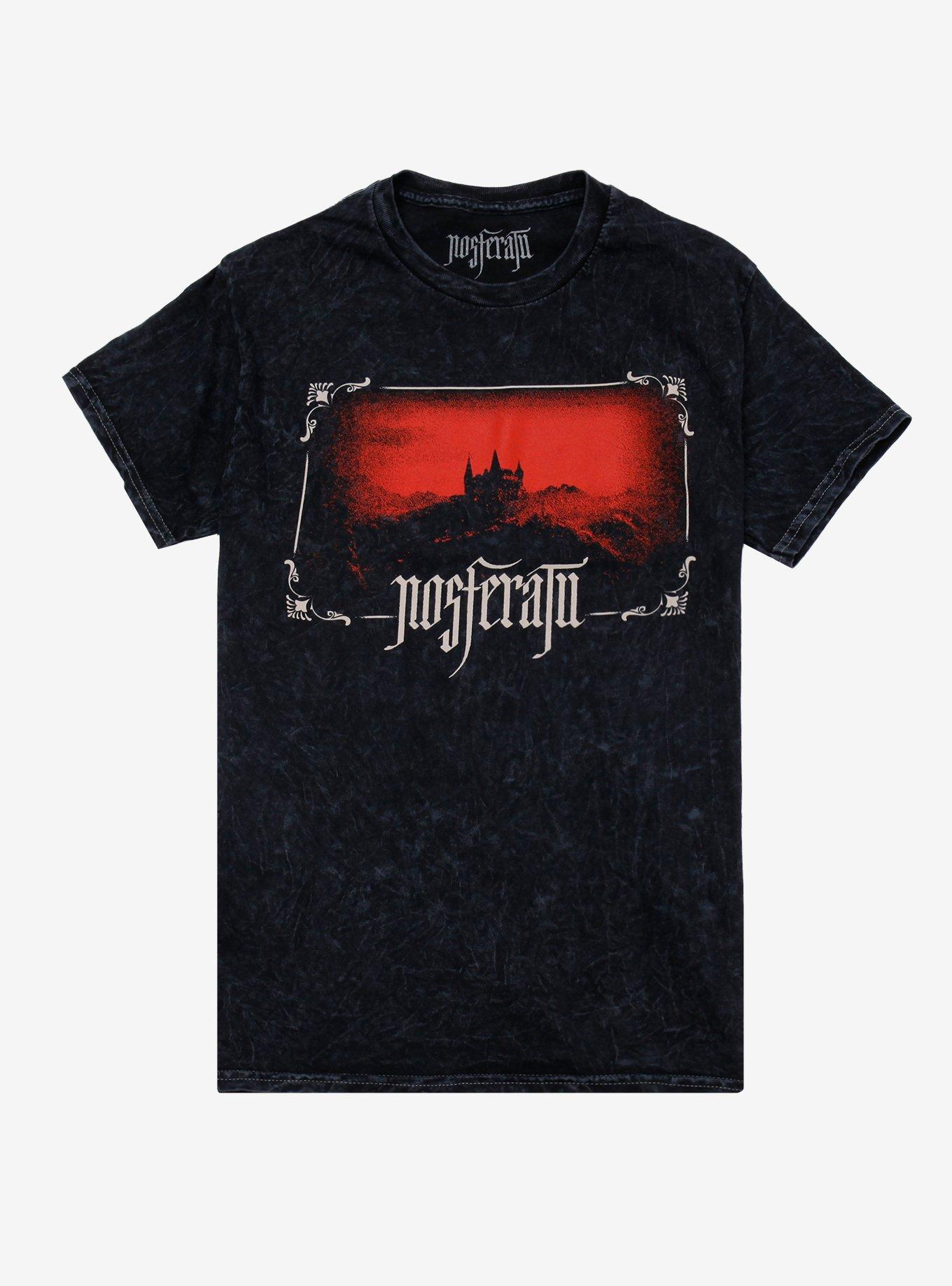 Nosferatu Castle Mineral Wash TShirt Graphic Tee | Graphic Tee | Unisex Shirt | Top Trending Fashion