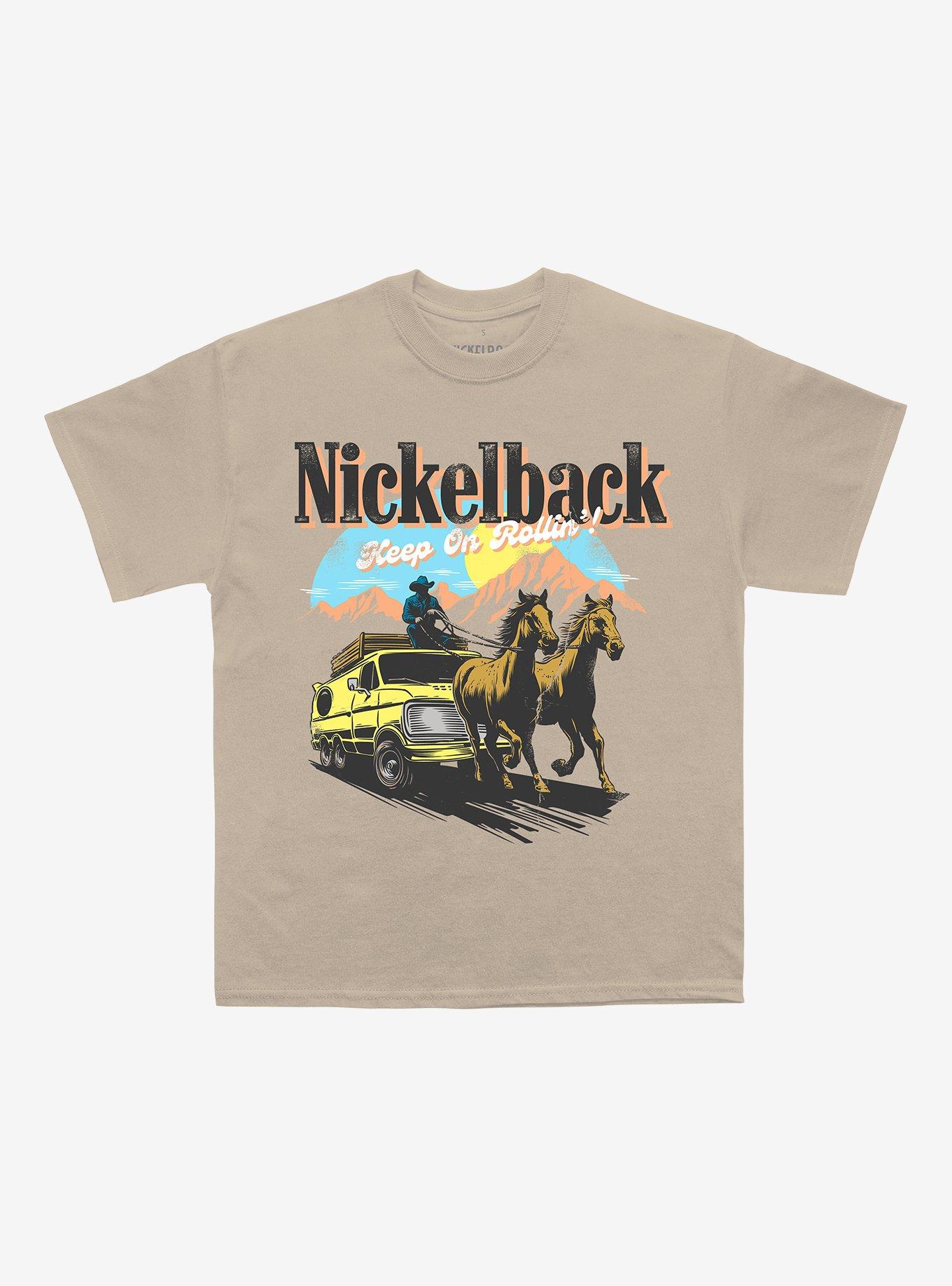 Nickelback Horses Boyfriend Fit Girls T-Shirt