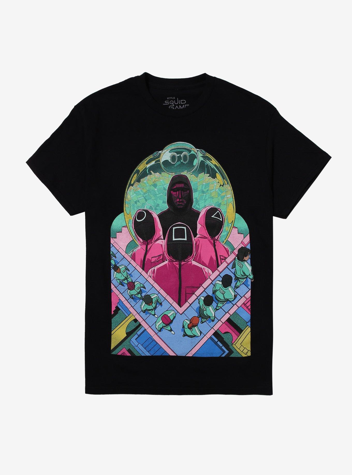Squid Game Group Walking TShirt Graphic Tee | Graphic Tee | Unisex Shirt | Best-Selling Design