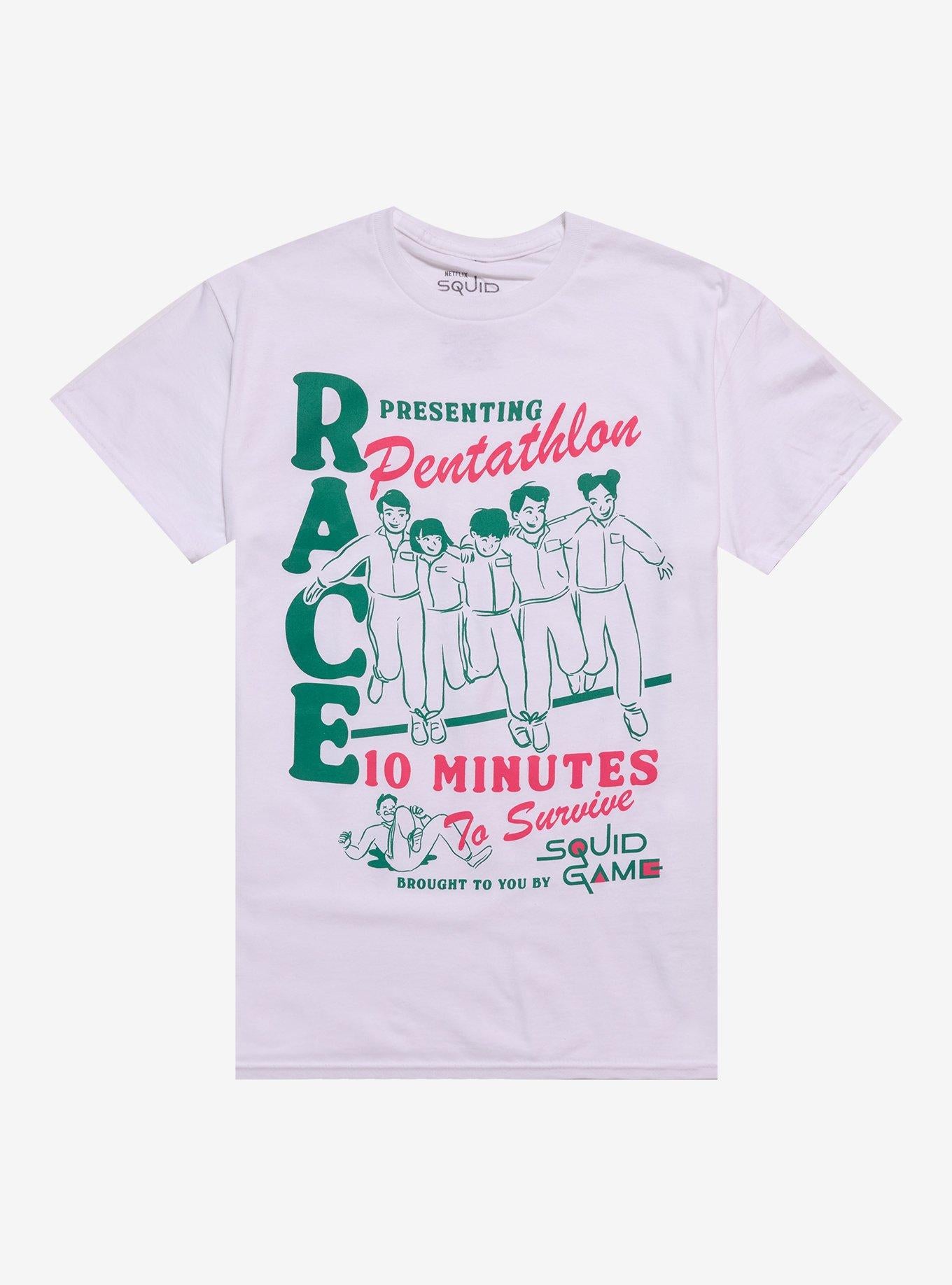 Squid Game Pentathlon Race TShirt Graphic Tee | Graphic Tee | Unisex Shirt | Top Trending Fashion