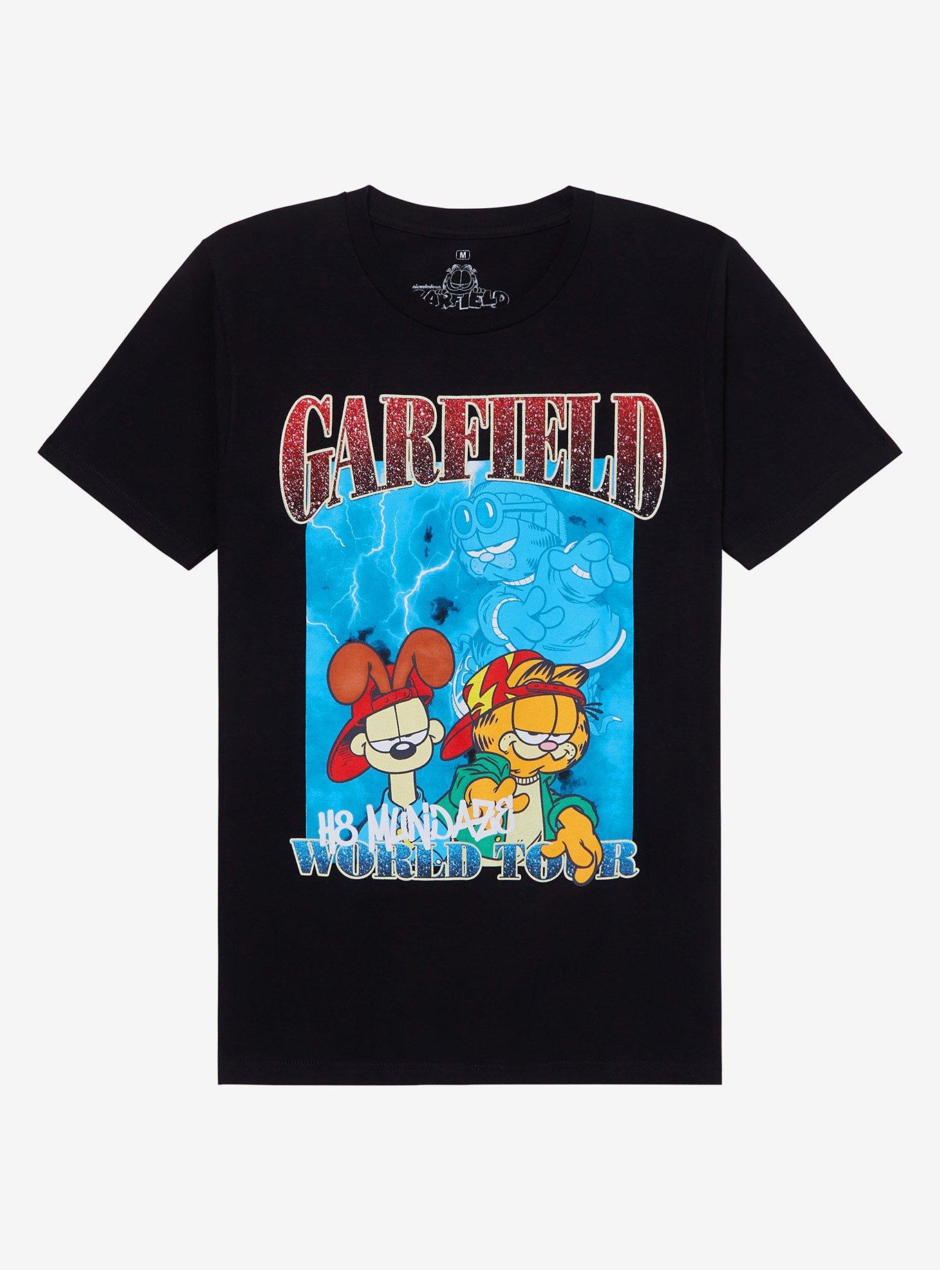 Garfield H8 Mundaze World Tour Boyfriend Fit Girls TShirt Graphic Tee | Graphic Tee | Unisex Shirt | Soft Comfortable Wear