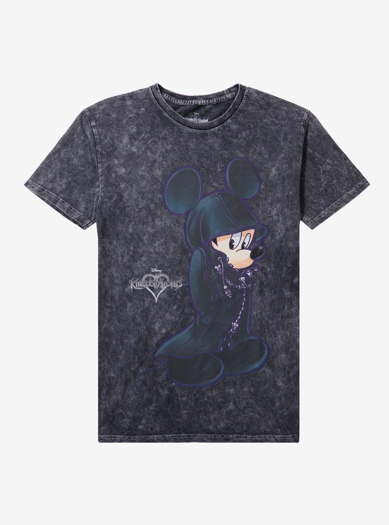 Disney Kingdom Hearts Mickey Mouse Hood Mineral Wash Girls T-Shirt