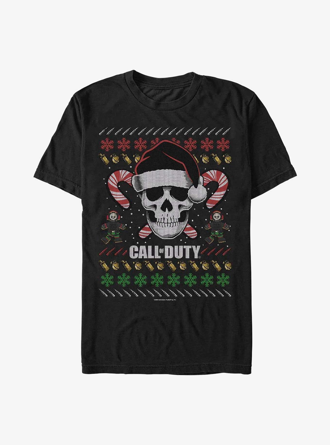 Call of Duty Ugly Christmas Skull T-Shirt T-Shirt | Fan Favorite Style | Must-Have Style