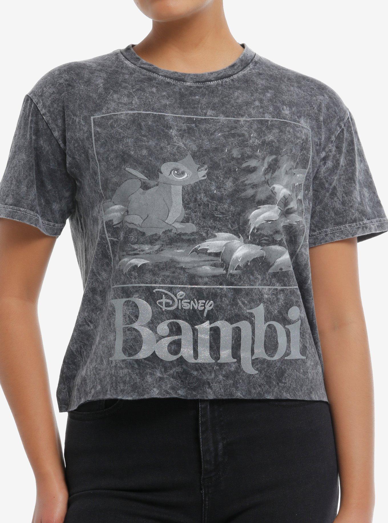 Disney Bambi Portrait Grey TieDye Girls Skimmer TShirt Graphic Tee | Graphic Tee | Unisex Shirt | Best-Selling Design