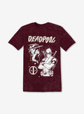 Marvel Deadpool Foil Mineral Wash Boyfriend Fit Girls T-Shirt
