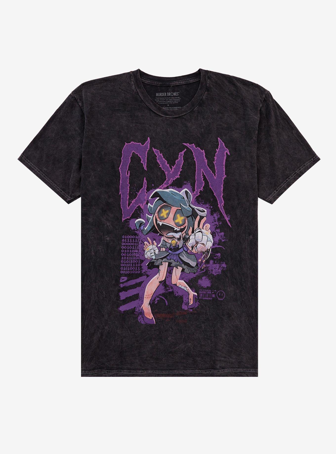 Murder Drones Cyn Mineral Wash TShirt Graphic Tee | Graphic Tee | Unisex Shirt | Premium Quality Apparel