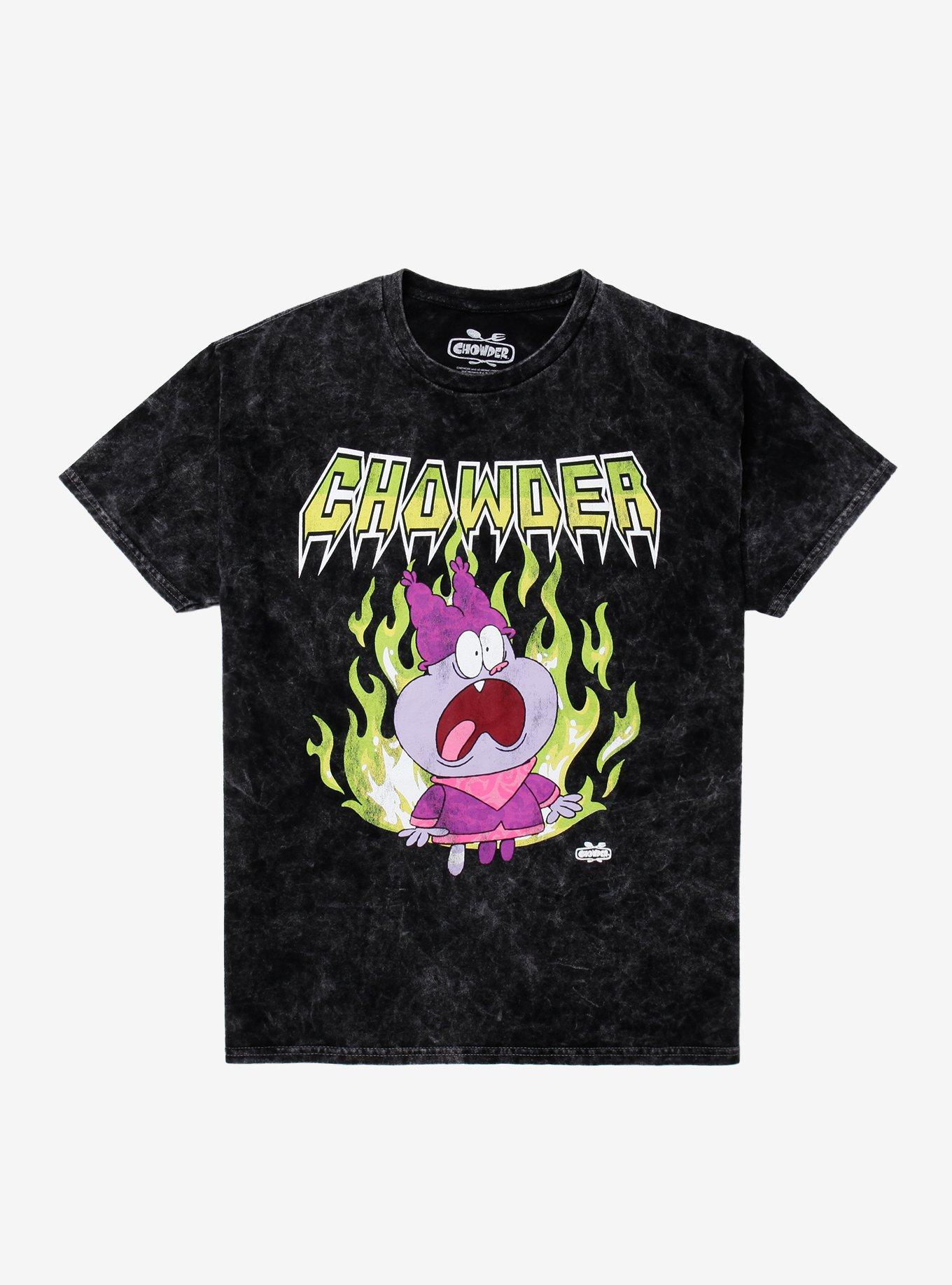 Chowder Metal Flames Mineral Wash TShirt Graphic Tee | Graphic Tee | Unisex Shirt | Perfect Gift For Fans