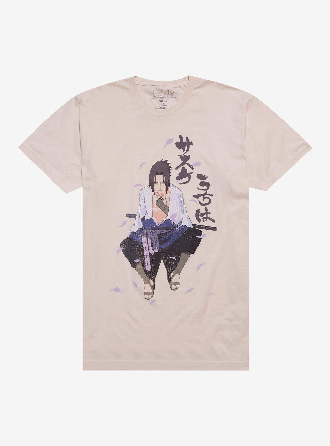 Naruto Shippuden Sasuke Purple Leaves T-Shirt