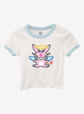 Its Happy Bunny Angel Girls Baby Ringer TShirt Graphic Tee | Graphic Tee | Unisex Shirt | Top Trending Fashion