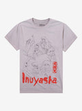 InuYasha Character Outline Boyfriend Fit Girls TShirt Graphic Tee | Graphic Tee | Unisex Shirt | Premium Quality Apparel