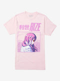 Tokyo Ghoul Rize Pink TShirt Graphic Tee | Graphic Tee | Unisex Shirt | High-Quality Print