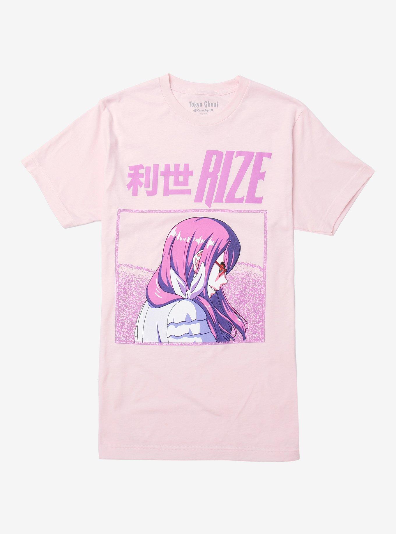 Tokyo Ghoul Rize Pink TShirt Graphic Tee | Graphic Tee | Unisex Shirt | High-Quality Print