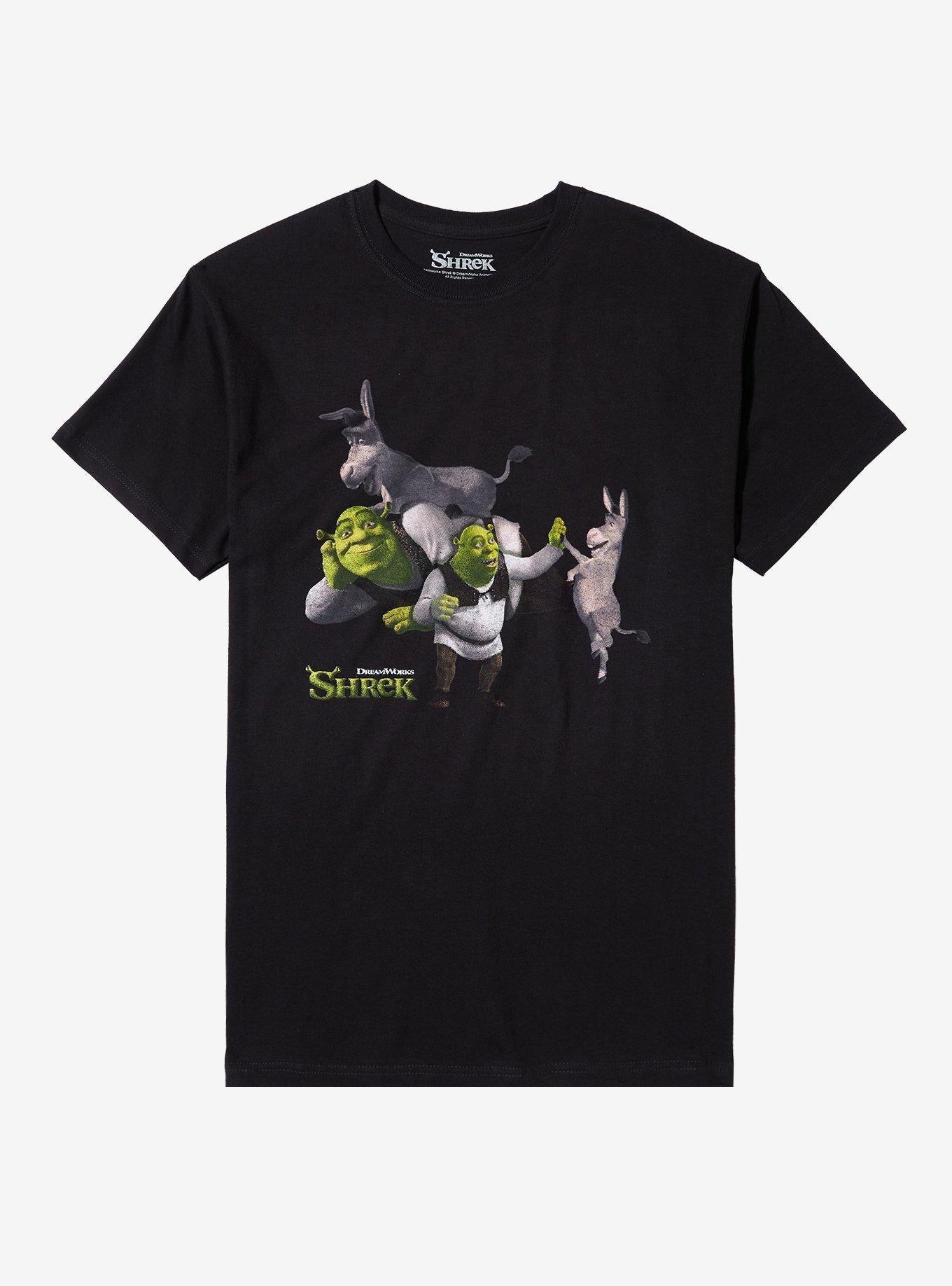 Shrek Donkey Dance Collage T-Shirt | Premium Unisex T-Shirt, Trending Graphic Tee