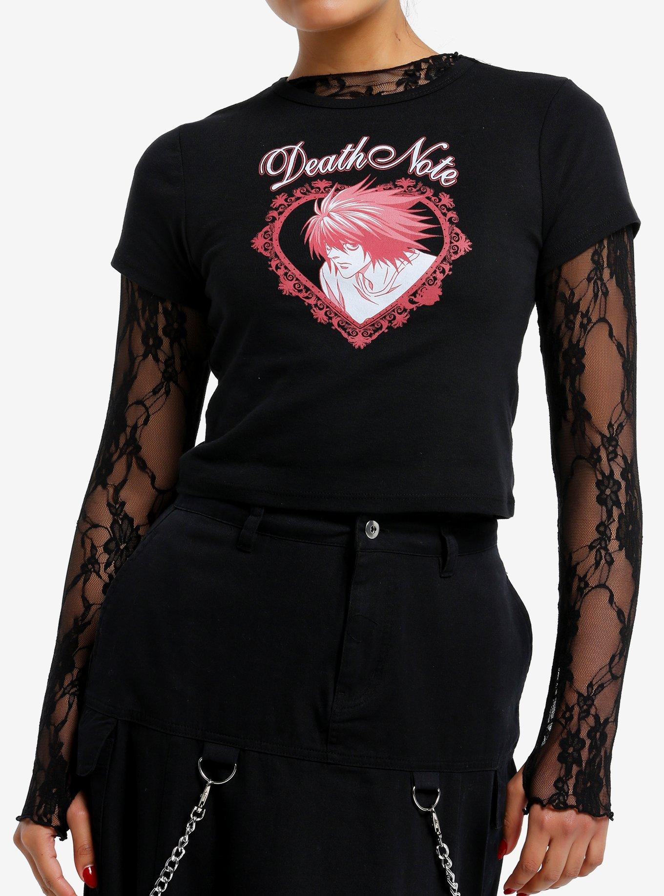 Death Note L Tonal Heart Girls Baby T-Shirt T-Shirt | High-Quality Print | Great Gift Idea