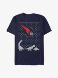 Dino Gift Meteor Ugly Christmas Sweater T-Shirt | Premium Unisex T-Shirt, Trending Graphic Tee